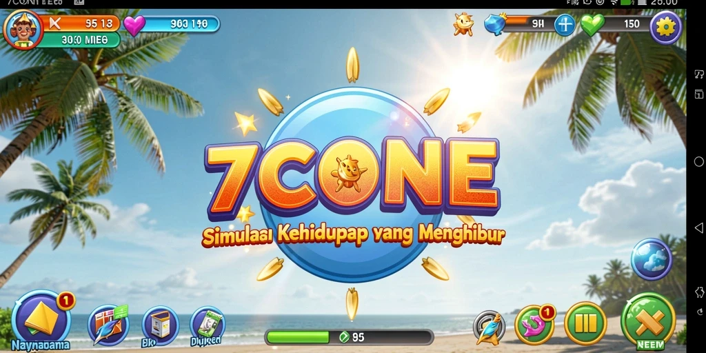 Tampilan gameplay 7CONE yang menakjubkan dan interaktif.