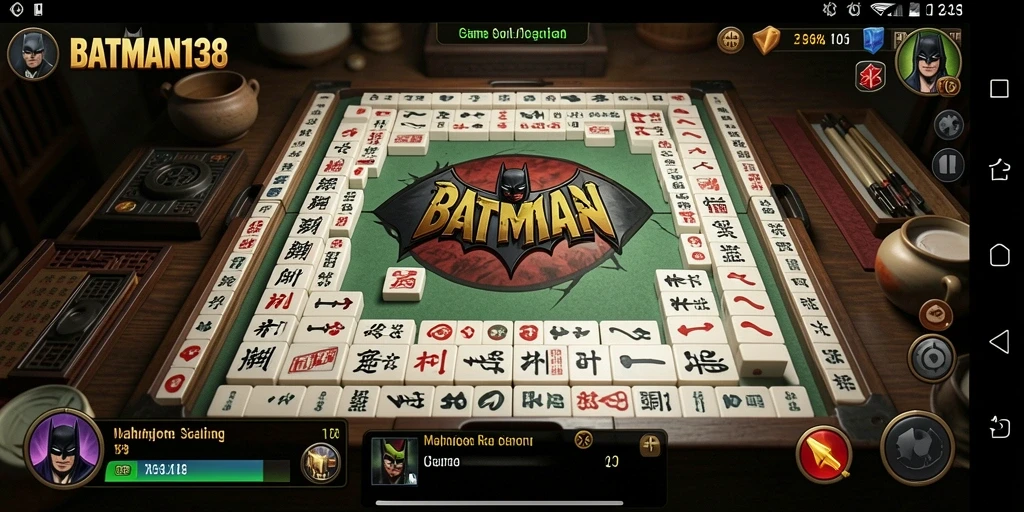 Tampilan gameplay menarik dalam permainan Mahjong BATMAN138.