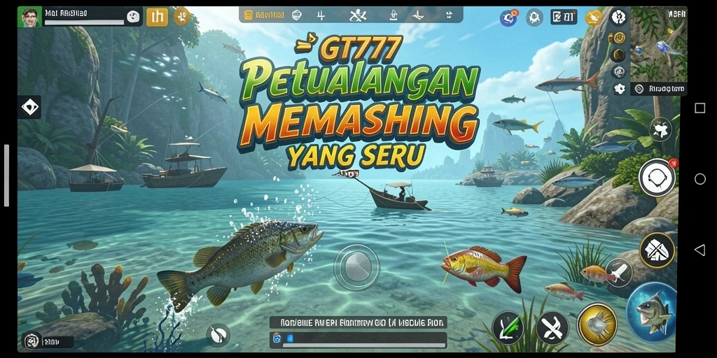 Tampilan gameplay GT777 yang menarik saat memancing.