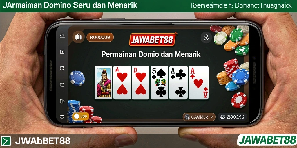 Tampilan seru dalam permainan Domino JAWABET88.