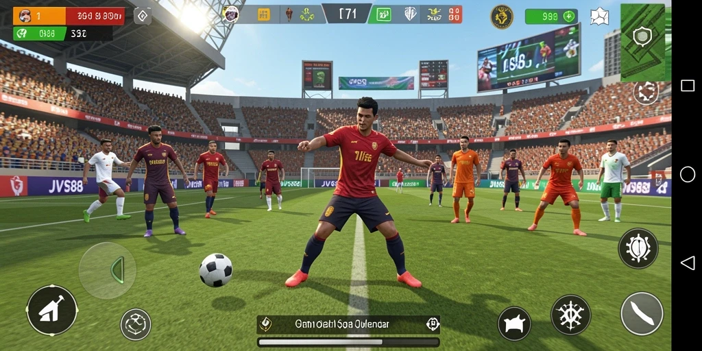 Gameplay seru dalam JVS88 yang menampilkan kompetisi olahraga antar pemain.
