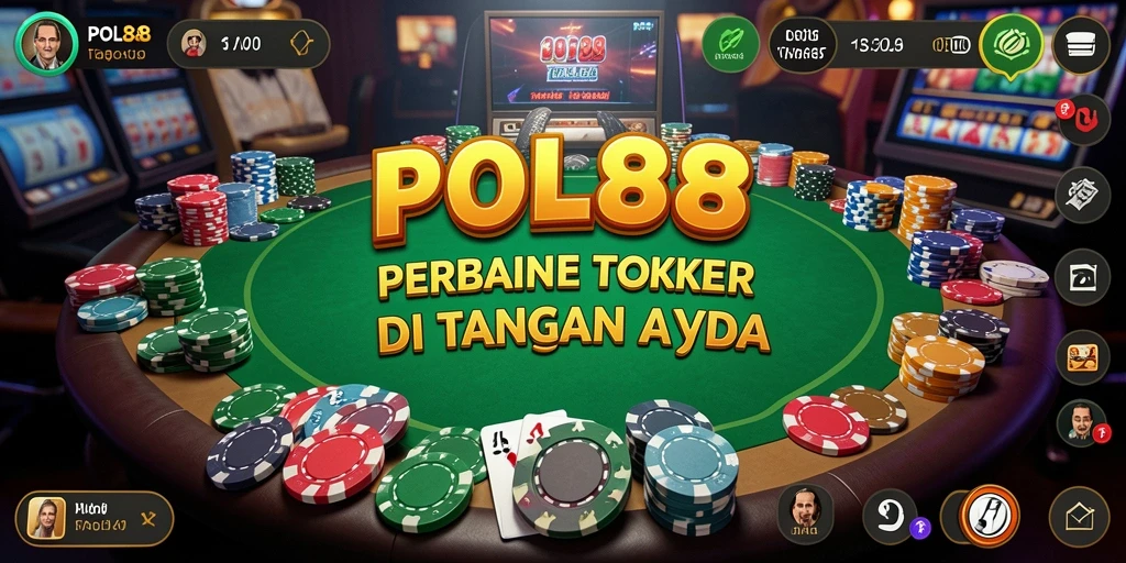 Tampilan gameplay seru dalam aplikasi POL88 yang menampilkan aksi poker.
