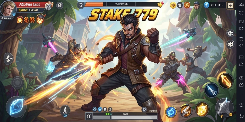 Tangkapan layar gameplay STAKE779 yang menunjukkan aksi mendebarkan.