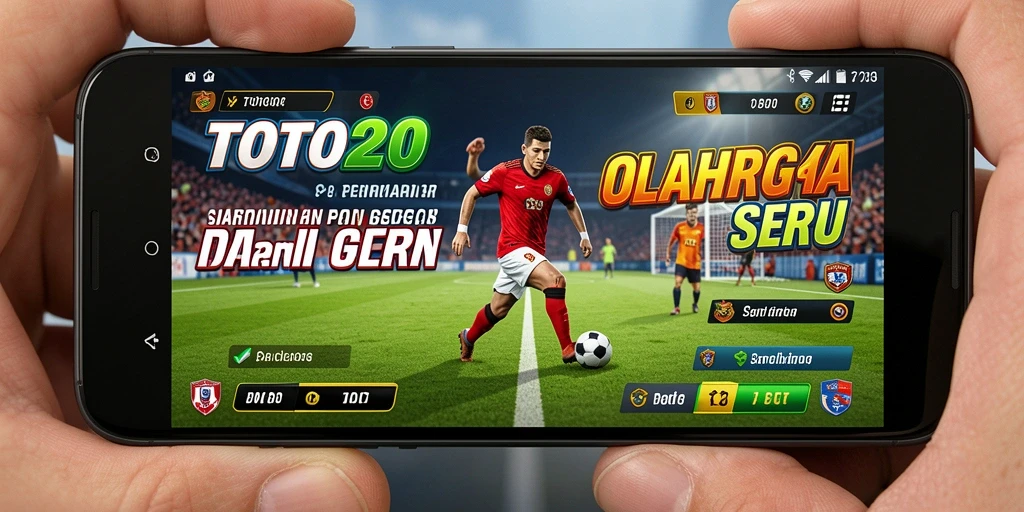 Screenshot utama TOTO20 menampilkan aksi olahraga yang mendebarkan.