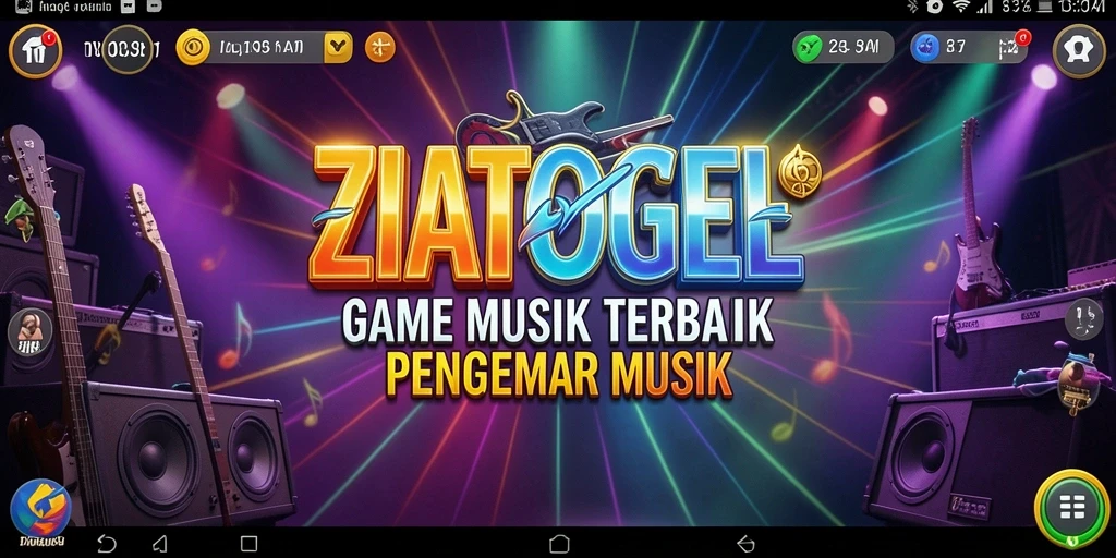 Tampilan gameplay menarik dari ZIATOGEL yang penuh musik.