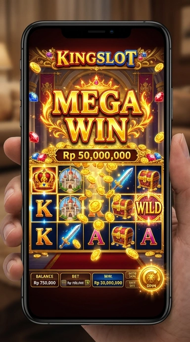 Tampilan antarmuka kingslot yang ramah pengguna.
