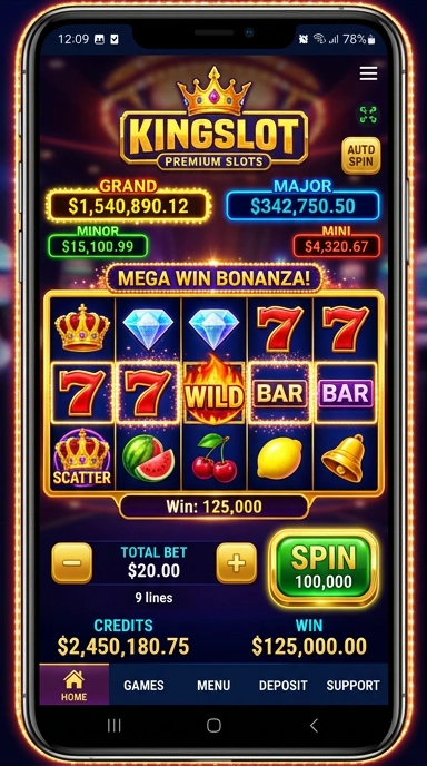 Proses pengunduhan aplikasi kingslot yang cepat dan efisien.